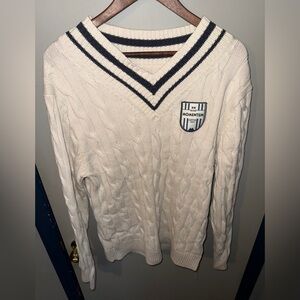 Men's Cable knit Cream Sweater